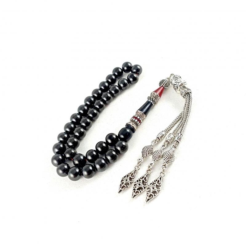 Selderesi | Georgiaian Oltu Stone Tasbih with Embroidered Tassel