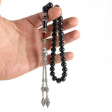 Selderesi | Georgiaian Oltu Stone Tasbih with Embroidered Tassel