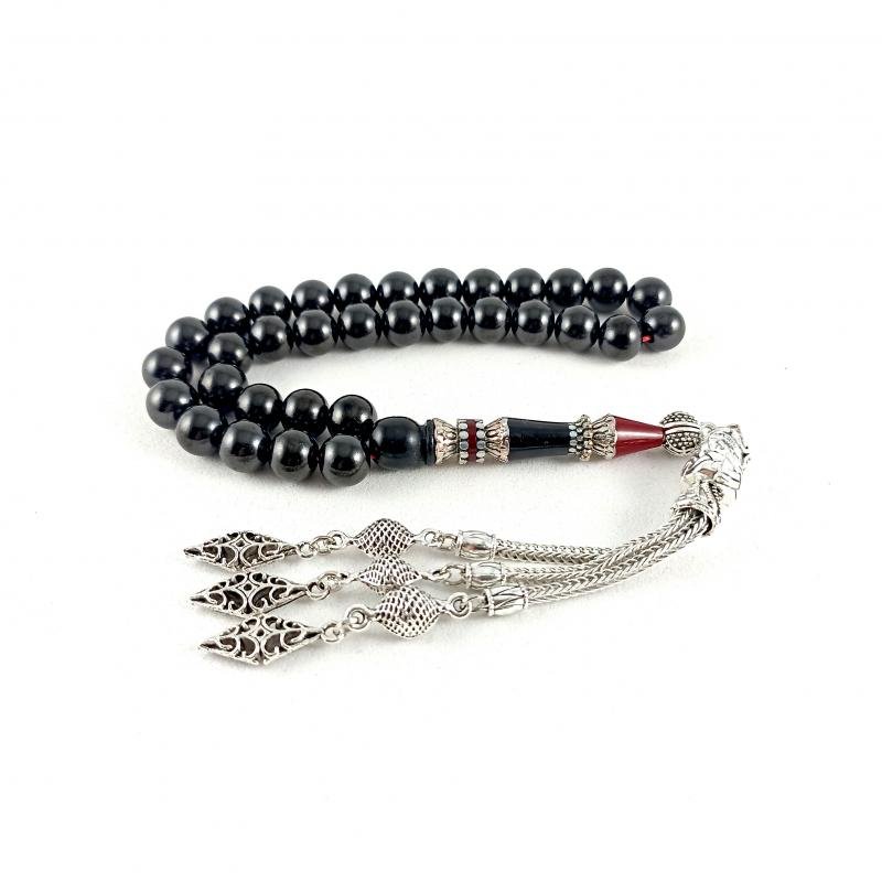 Selderesi | Georgiaian Oltu Stone Tasbih with Embroidered Tassel