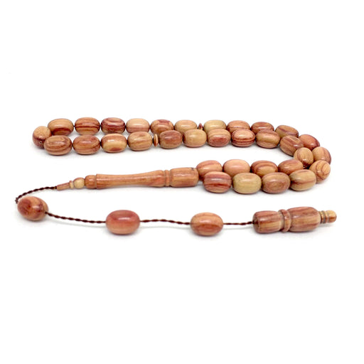 Selderesi | Japanese Cherry Wood Tasbih with Master Craftmanship Selderesi Prayer Beads