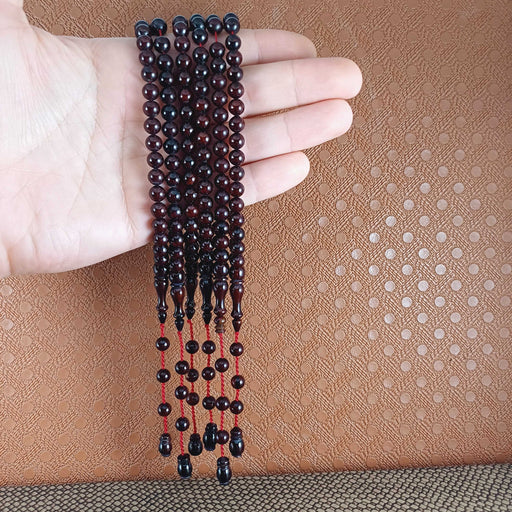Selderesi | Mini Hand Size Sphere Cut Amber Tasbih Selderesi Prayer Beads