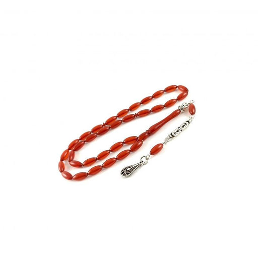 Selderesi | Mini Size Fine Cut Fire Amber Tasbih Selderesi Prayer Beads