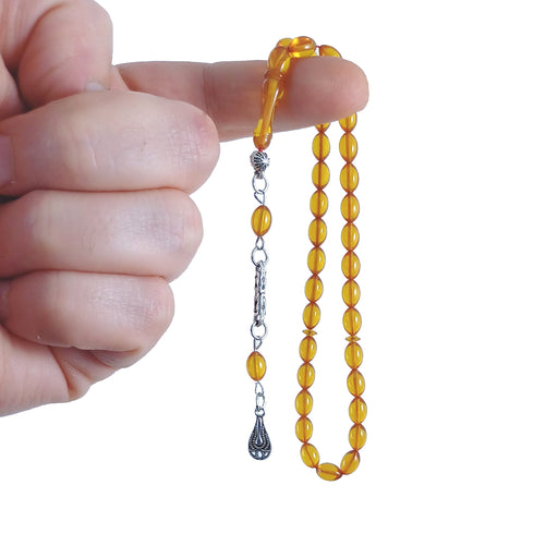 Selderesi | Mini Size Fire Amber Tasbih Selderesi Prayer Beads