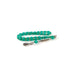 Selderesi | Mini Size Fire Amber Tasbih with Emerald Green beads