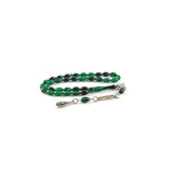 Selderesi | Mini Size Fire Amber Tasbih with Greenish Black beads