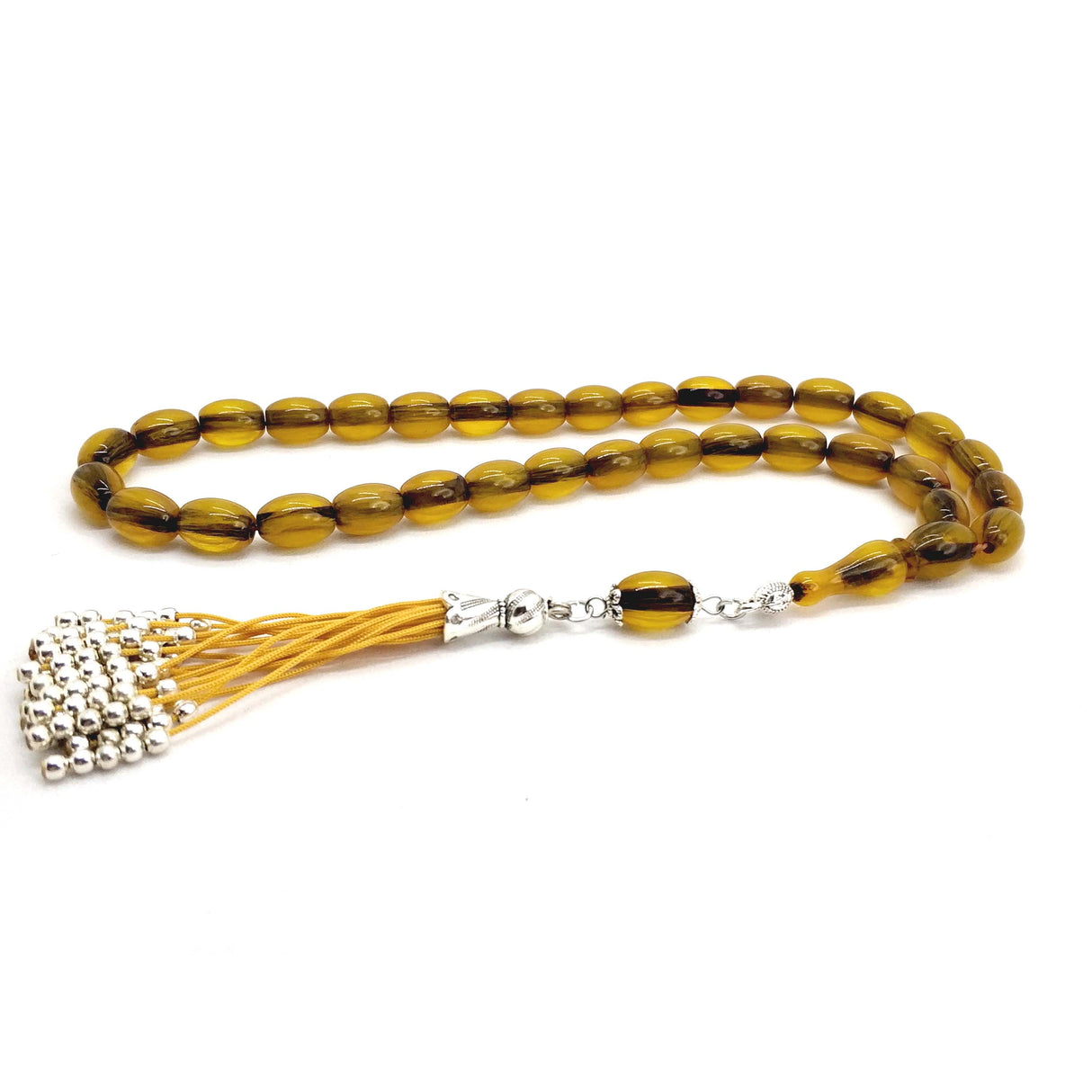 Selderesi | Ottoman Capsule Cut Amber Tasbih