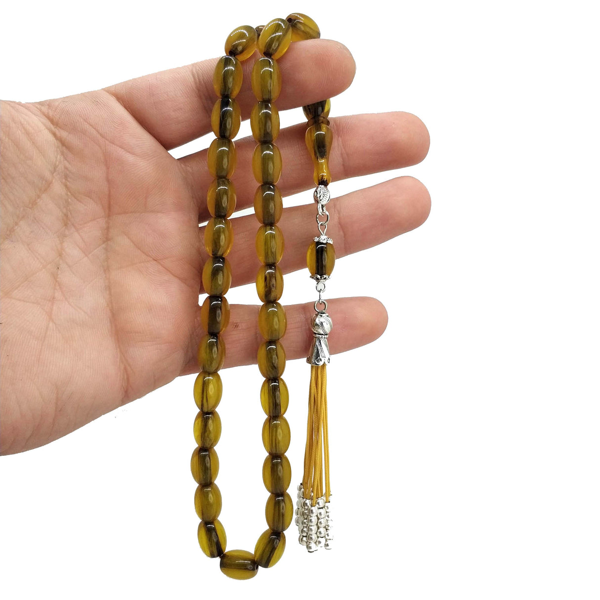 Selderesi | Ottoman Capsule Cut Amber Tasbih