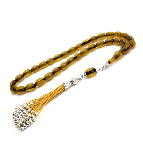 Selderesi | Ottoman Capsule Cut Amber Tasbih