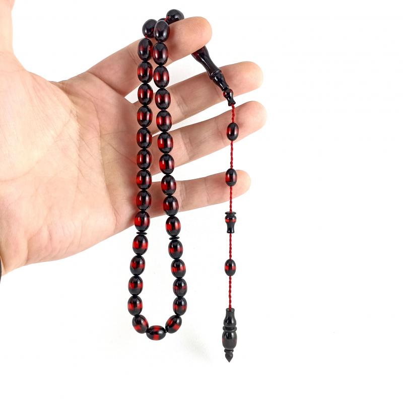 Selderesi | Red Fire Amber Tasbih with Master Craftsmanship System