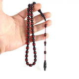 Selderesi | Red Fire Amber Tasbih with Master Craftsmanship System