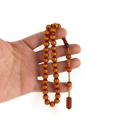 Selderesi | Sphere Cut Amber Tasbih Selderesi Prayer Beads