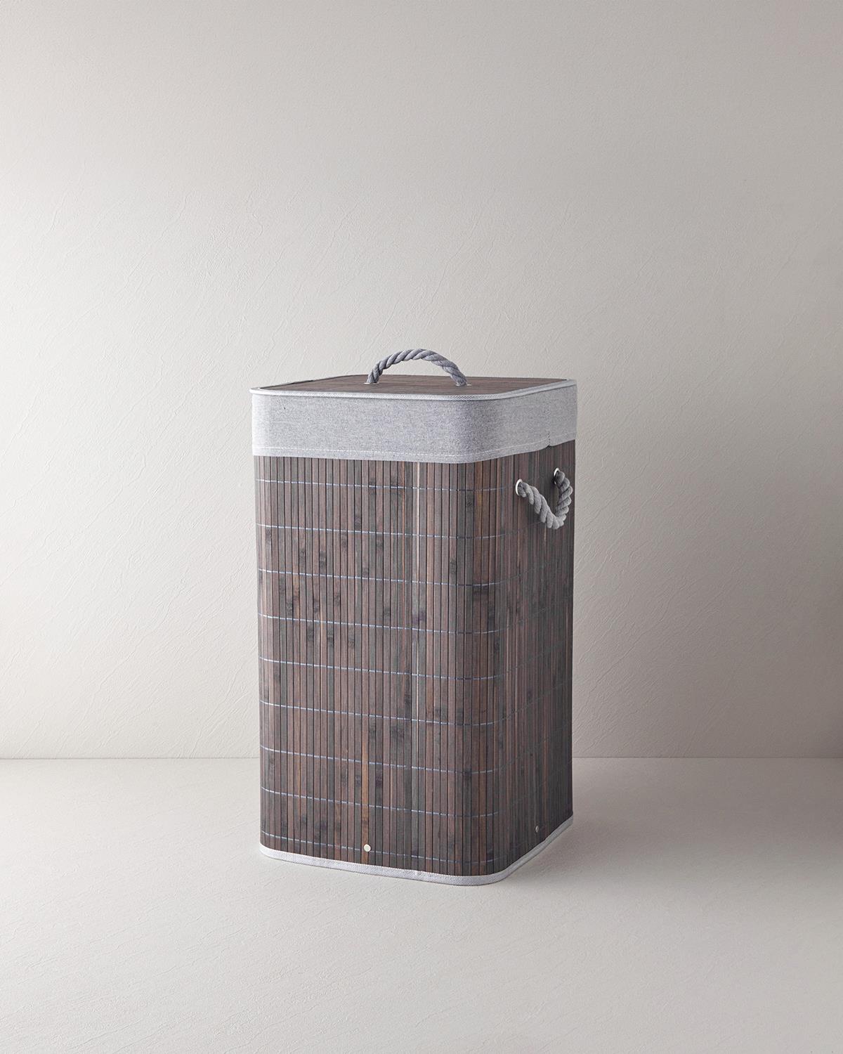 Premium-Bamboo-Woven-Laundry-Hamper-Anthracite
