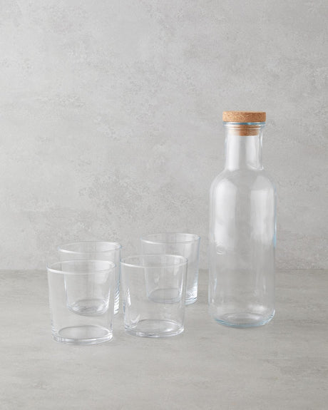 Selly Premium 5-Piece Transparent Glass Water Set