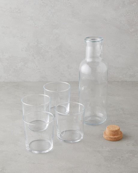 Selly Premium 5-Piece Transparent Glass Water Set