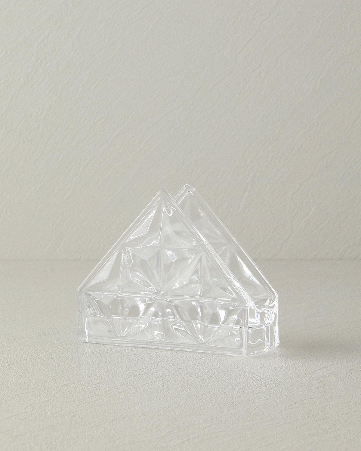 Professional Grade Clear Glass Napkin Holder