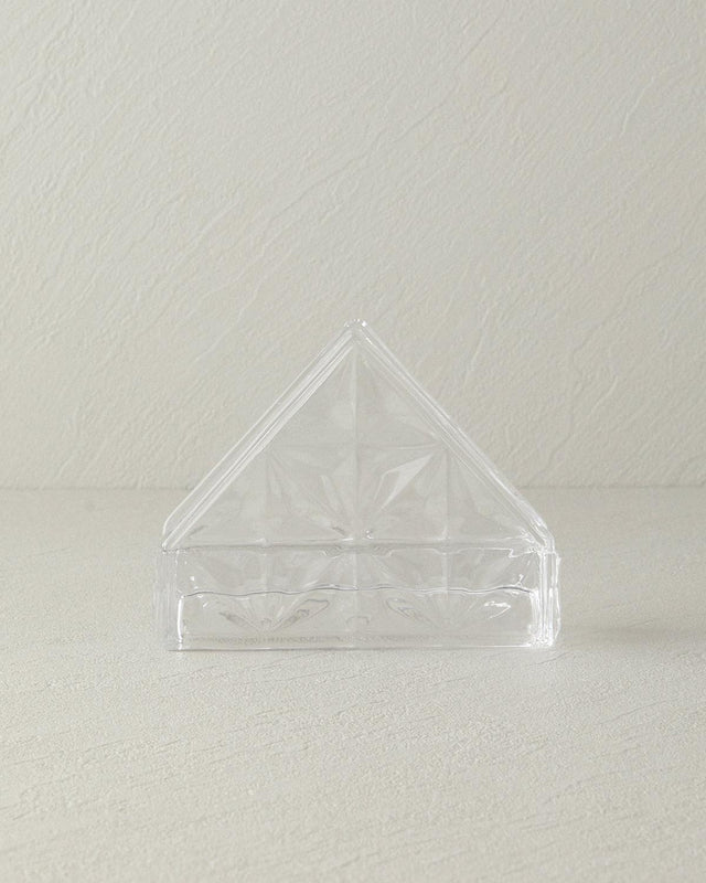 Professional Grade Clear Glass Napkin Holder