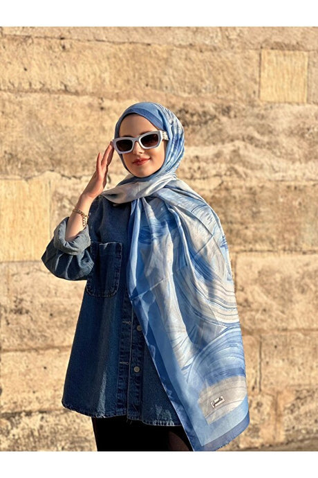 Serap Pattern Shawl - Modern & Elegant 100% Cotton () - TryAladdin