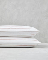 Premium Cotton Striped Pillowcase Pair Pink 50x70cm