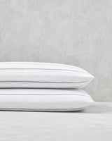 Professional Grade Cotton Striped Pillowcase Set of 2 50x70cm Navy Blue