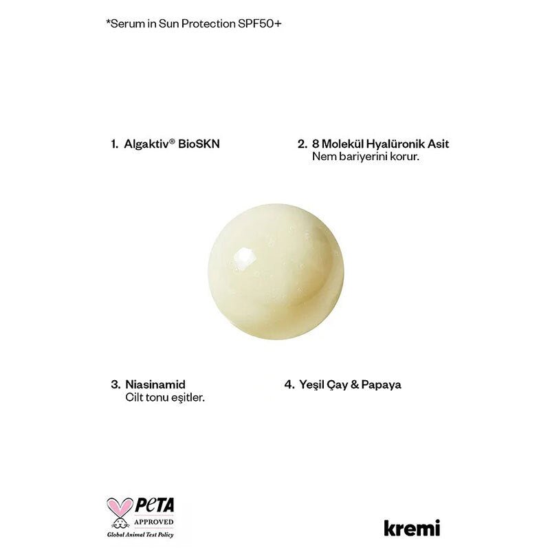 Serum Cream - Broad - Spectrum SPF50+ with Hyaluronic Acid & Niacinamide - TryAladdin