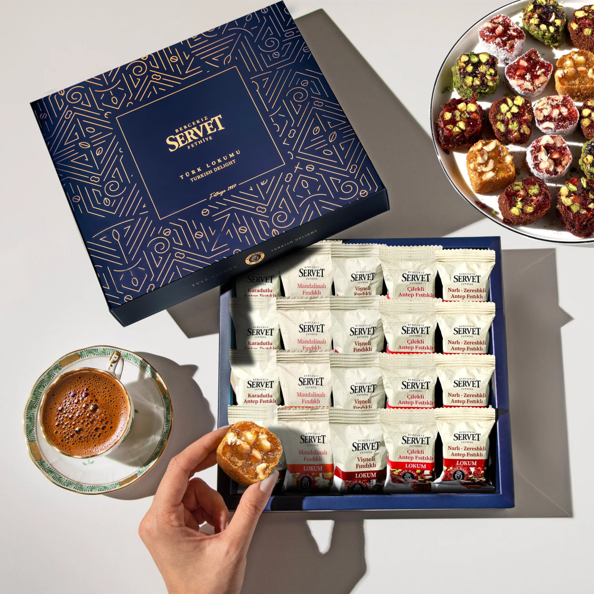 Servet | Sugar - Free Turkish Delight, Single Packs (20g), 20 Pieces