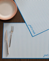 Set of 4 White and Blue Placemats for Dining Tables - TryAladdin