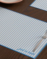 Set of 4 White and Blue Placemats for Dining Tables - TryAladdin