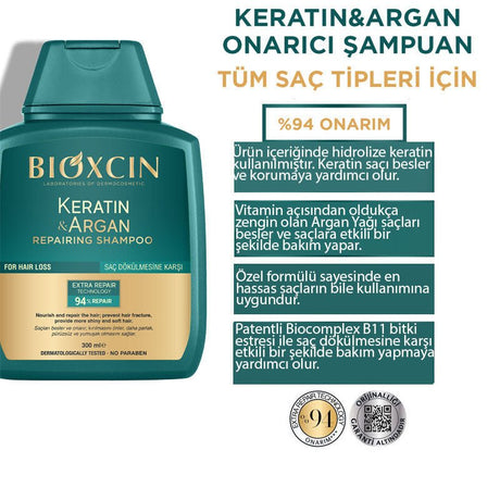 Shampoo - Keratin & Argan Repairing, Nourishing & Hair Loss Care - TryAladdin