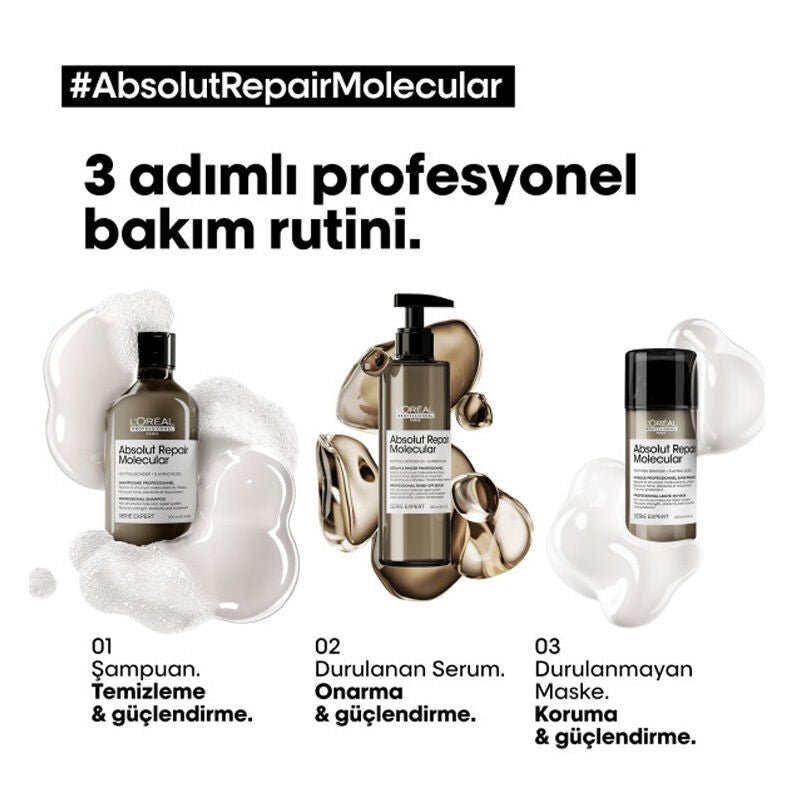 Shampoo - Molecular Repair for Damaged Hair with Peptides & Amino Acids - TryAladdin