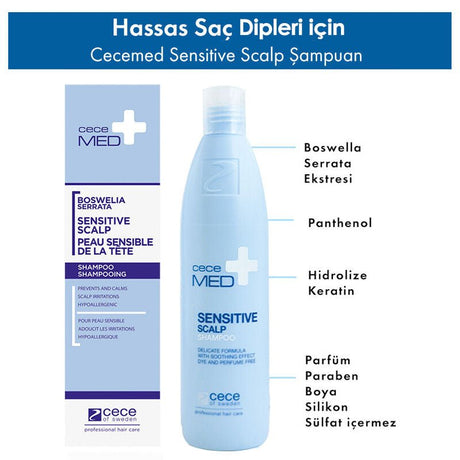 Shampoo - Sensitive Scalp Care with Boswellia, Panthenol & Keratin - TryAladdin