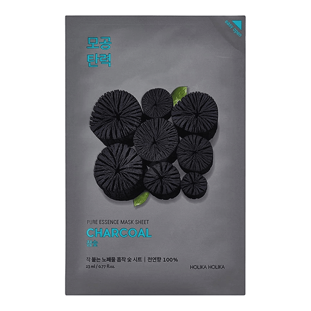 Sheet Mask - Detoxifying Charcoal & Hydrating Hyaluronic Acid - TryAladdin