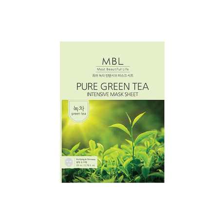 Sheet Mask - Hydrating Green Tea & Pore - Tightening Facial Mask - TryAladdin