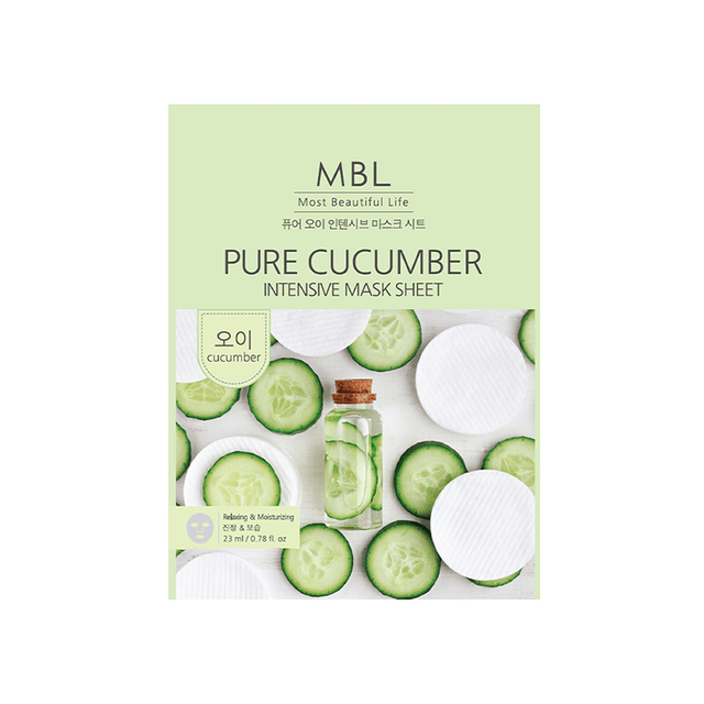 Sheet Mask - Hydrating & Soothing Cucumber Facial Treatment - TryAladdin