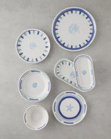 Premium Ceramic Serving Bowl Coastal Blue Green 15cm Professional Grade