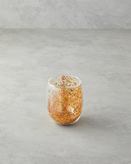Premium Double Wall Borosilicate Shimmer Glass Gold