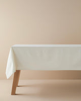 Professional-Grade Silver Shimmer Tablecloth - Large Rectangular Dining Textile