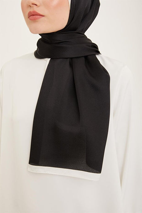 Shimmering Black Shawl - Elegant - TryAladdin