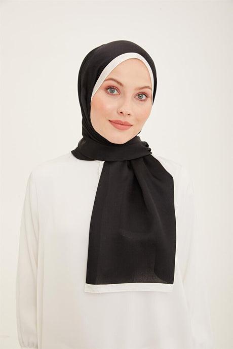 Shimmering Black Shawl - Elegant - TryAladdin