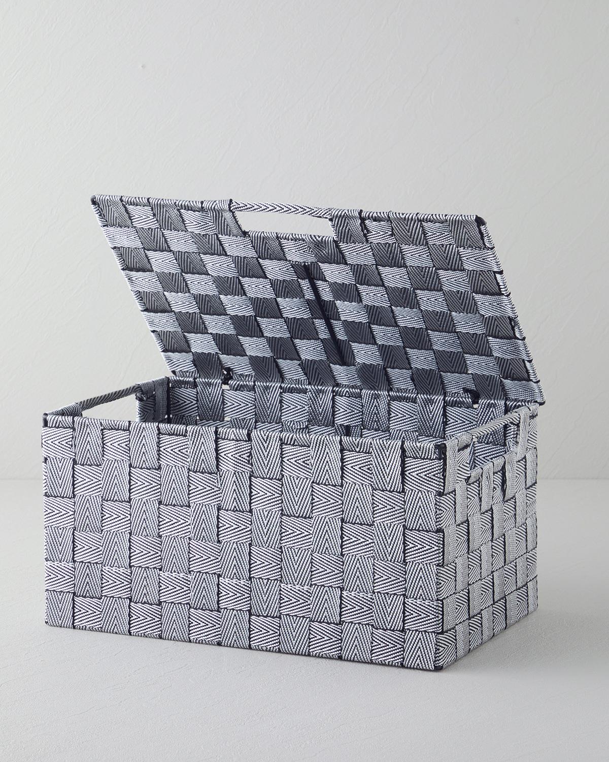 Premium Decorative Storage Box Black White