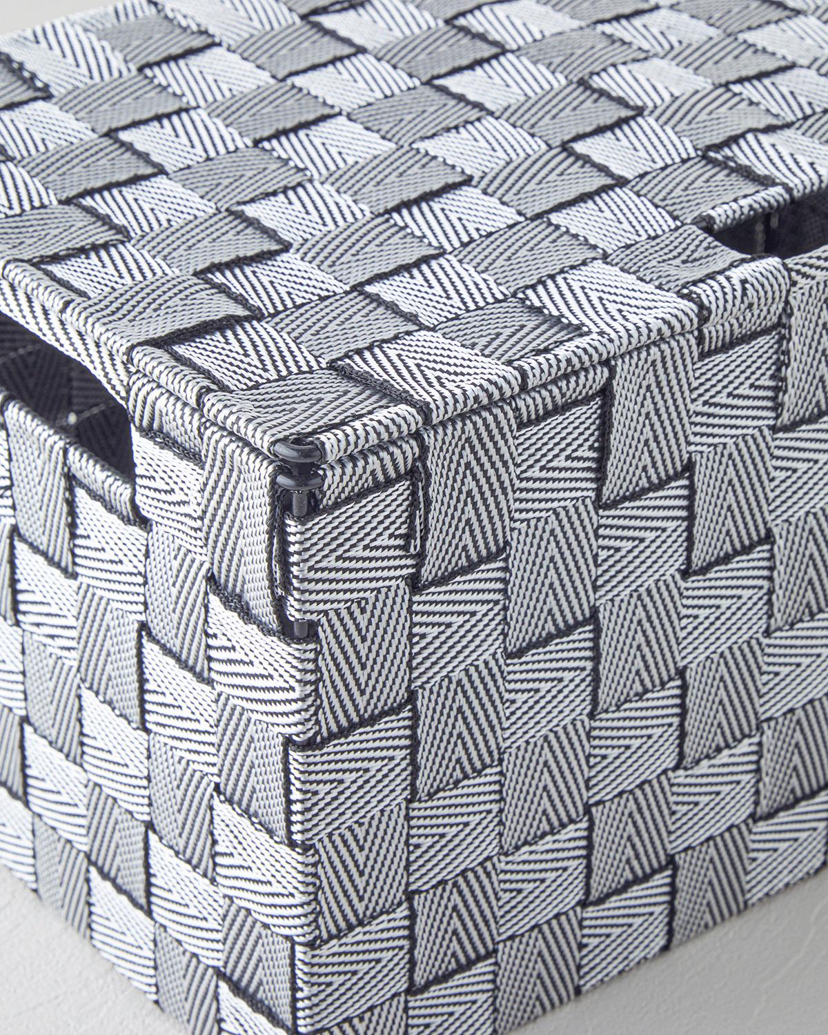 Premium Decorative Storage Box Black White
