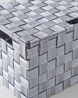 Premium Decorative Storage Box Black White