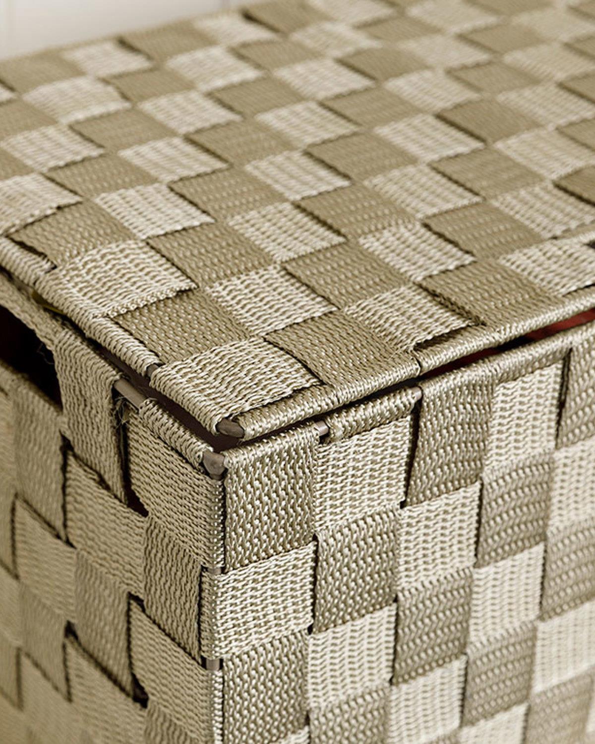 Elegant Home Storage Solution Dark Beige Organizer Box