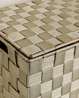 Elegant Home Storage Solution Dark Beige Organizer Box