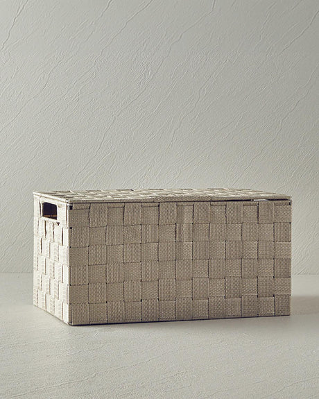 Elegant-Home-Storage-Solution-Dark-Beige-Organizer-Box