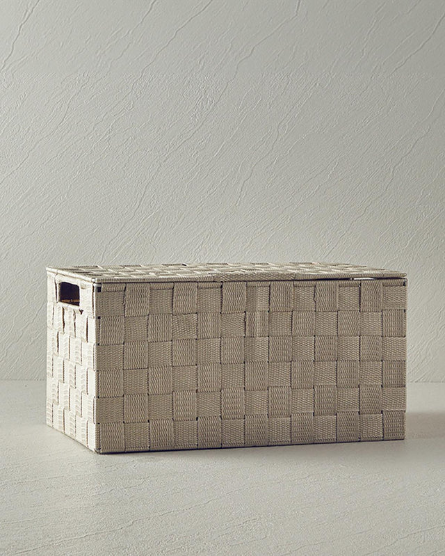 Elegant-Home-Storage-Solution-Dark-Beige-Organizer-Box