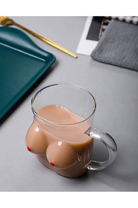Shopura Professional Glass Coffee Mug - Multipurpose Beverage Serving Glass - TryAladdin