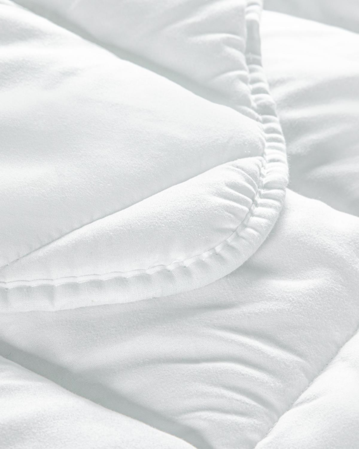 Professional Microfiber Single Duvet   All Season Comfort   White