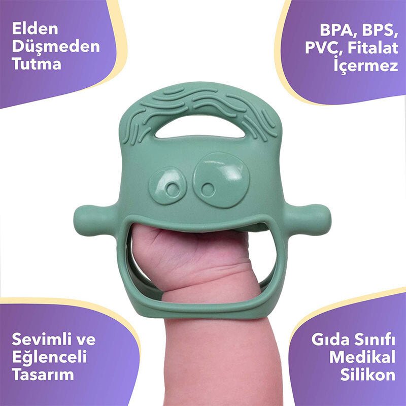 Silicone Baby Teether - Soothing Relief & Developmental Support - TryAladdin