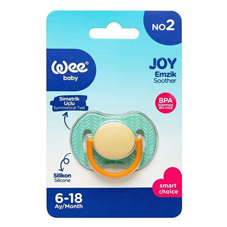 Silicone Symmetrical Tip Pacifier - Soothing Comfort for Babies 6 - 18 Months - TryAladdin