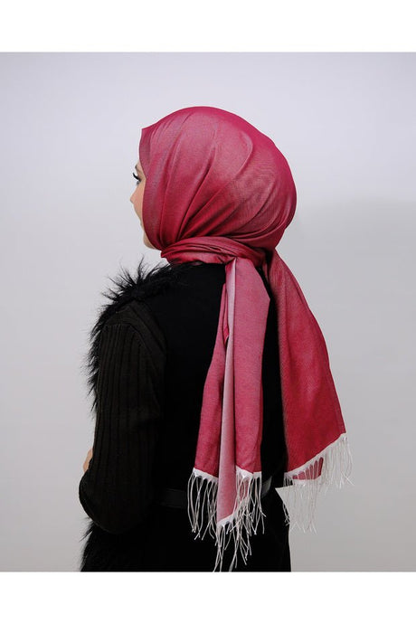 Silky Bordeaux Shawl - Breathable & - TryAladdin